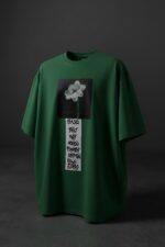 Kolkat Premium Quality Deep Green Printed T-Shirt Men | Luxury Cotton Oversized Tee India Online