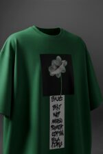 Kolkat Premium Quality Deep Green Printed T-Shirt Men | Luxury Cotton Oversized Tee India Online - Image 5