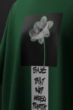 Kolkat Premium Quality Deep Green Printed T-Shirt Men | Luxury Cotton Oversized Tee India Online - Image 2