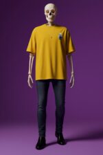 Kolkat.in Premium Yellow Oversized T-Shirt | Luxury Cotton Vibrant Tee Men India Online - Image 3