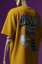 Kolkat.in Premium Yellow Oversized T-Shirt | Luxury Cotton Vibrant Tee Men India Online - Image 2