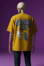 Kolkat.in Premium Yellow Oversized T-Shirt | Luxury Cotton Vibrant Tee Men India Online