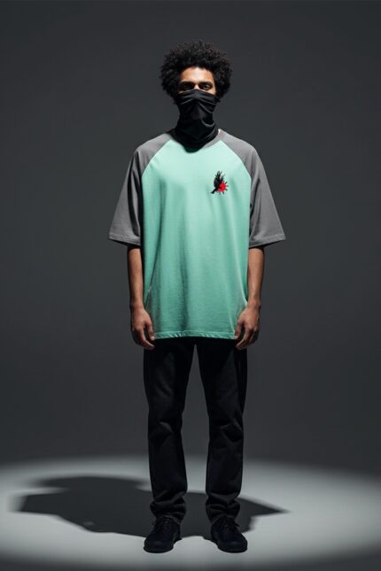 Kolkat.in Premium Green Oversized T-Shirt | High-Quality Cotton Streetwear Tee Men India