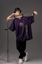 Kolkat Purple Panther Oversized T-Shirt - Image 2