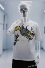 kolkat.in Drakon X tee with dragon puff print – unisex oversized fit graphic t-shirt